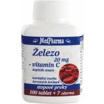 MedPharma Železo 20 mg+Vitamín C 37 tablet – Hledejceny.cz