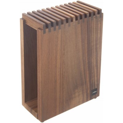 Dřevěný stojan na nože Orion ořech – Zboží Dáma