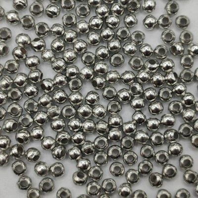 Kovové korálky 2,6 mm - platinové 10 ks – Hledejceny.cz