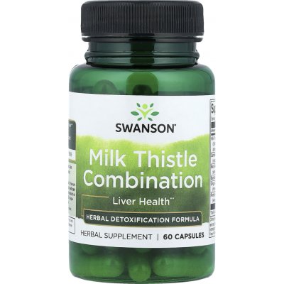 Swanson Milk Thistle Ostropestřec Mariánský + 5 bylin 60 kapslí – Hledejceny.cz