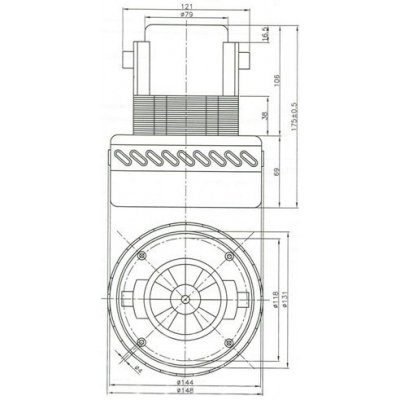 Motor vysavače univerzální, ALFATEK 1200 W, 3890E SBDS vysavač – Zbozi.Blesk.cz