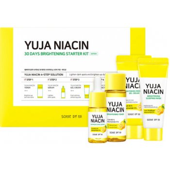 Some By Mi Yuja Niacin 30 Days Brightening tonikum 30 ml + sérum 10 ml + maska 20 g + gelový krém 30 g dárková sada