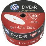 HP DVD-R 4,7GB 16x, printable, spindle, 50ks (69302) – Zboží Živě