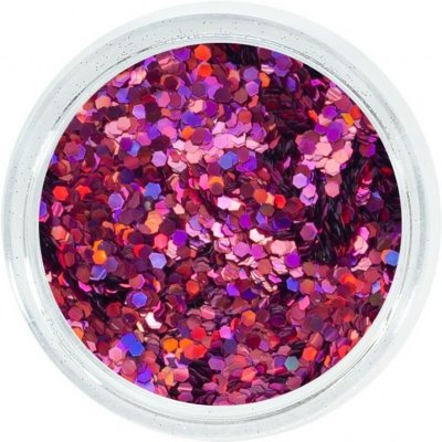 Aglia EXTREME RED ROSE HOLOGRAM glitry na nehty 2 g – Hledejceny.cz
