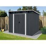 Riwall PRO RMSP 9x8 Anthracite LUX 2,4 x 2,8 m s pultovou střechou antracit – Hledejceny.cz