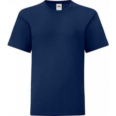 Fruit of the Loom dětské slim fit tričko Iconic 150 g m modrá námořní – Zboží Mobilmania
