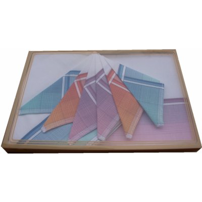 Mileta dámské kapesníky bavlněné 6ks dárkové – Zboží Mobilmania