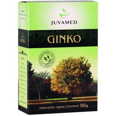 Juvamed GINKO BILOBA LIST bylinný čaj sypaný 50 g – Zbozi.Blesk.cz