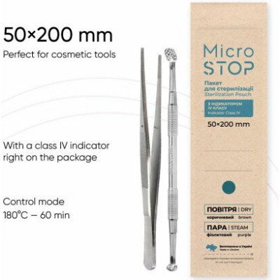 Microstop Sterilizačné-kraftové sáčky ECO 50 x 200 mm 100 ks – Hledejceny.cz