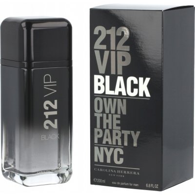 Carolina Herrera 212 VIP Men Black parfémovaná voda pánská 200 ml – Hledejceny.cz