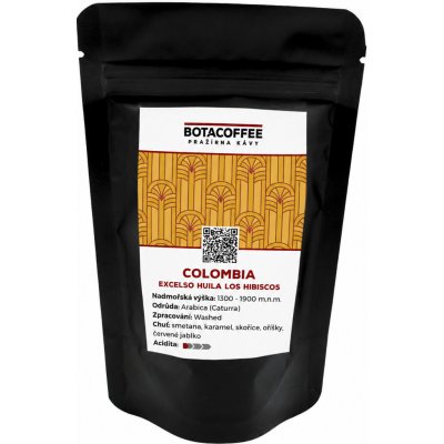 BotaCoffee Colombia Excelso EP Huila Los Hibiscos zrnková 70 g – Hledejceny.cz