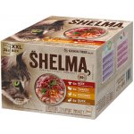 Shelma Cat kuřecí hovězí kachní a krůtí 24 x 85 g – Sleviste.cz