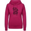 Dámská mikina s potiskem AWDis Hoodie mikina Nápis All you need is love and a Dog Svůdná růžová