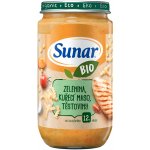 Sunar BIO Zelenina těstoviny kuřecí maso 12m+ 235 g – Hledejceny.cz