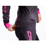 Crussis dlouhý rukáv černá/růžová dámský – Zboží Dáma