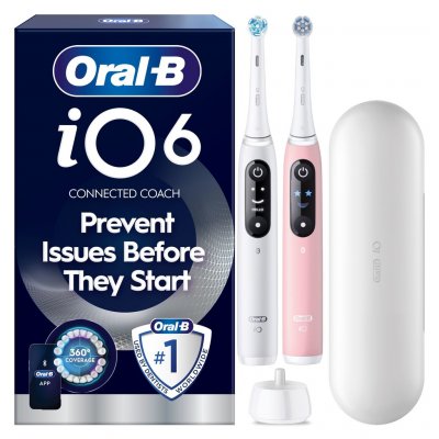 Oral-B iO Series 6 Duo White/Pink Sand – Hledejceny.cz