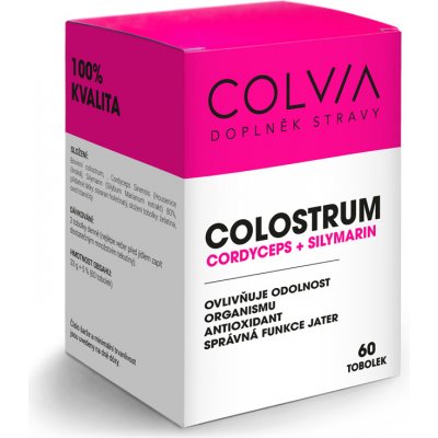 Colvia Colostrum IgG40 + cordyceps + Sylmarin 60 kapslí
