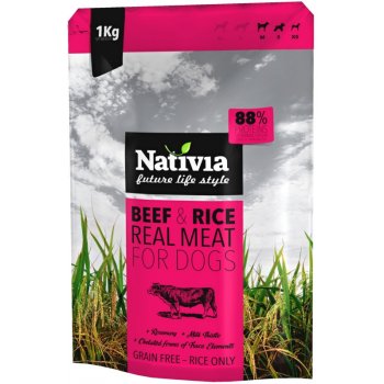 Nativia Real Meat beef & rice 1 kg