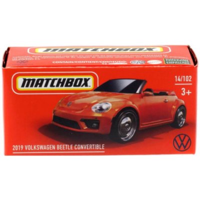 Matchbox Toys 2019 Volkswagen Beetle Convertible Box