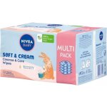 NIVEA BABY Vlhčené ubrousky 4 x 57 ks – Sleviste.cz