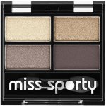 Miss Sporty Quattro Studio Quadruple oční stíny 403 Smoky Brown Eyes 5 g – Zboží Dáma