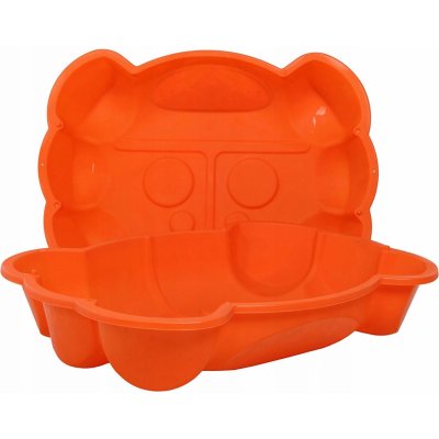Alltoys Pískoviště krab oranžové s víkem – Zboží Dáma