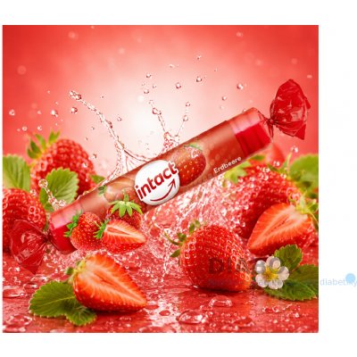 Intact hroznový cukr s vitamínem C jahoda 40 g – Sleviste.cz
