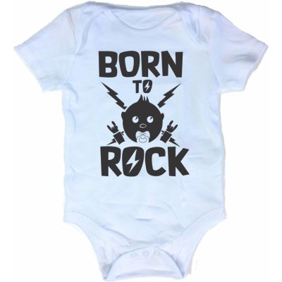 Fajntričko Dětské body Born to Rock – Hledejceny.cz