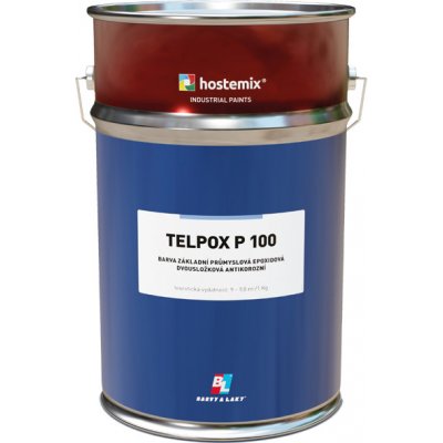Barvy a laky Hostivař Vysoce odolná epoxidová základová barva TELPOX P100 - 5 kg - 0110 šedý