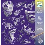 Djeco Vyškrabávací obrázky nálepky Metalické ornamenty – Zboží Dáma