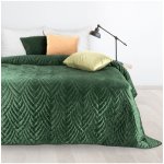 Mondo Italia Sametový přehoz na postel Luiz6 tmavě zelený new Zelená 170x210 cm – Zboží Dáma