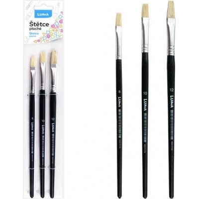 Štětce LUMA ploché - sada 3 ks – Zboží Mobilmania