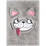 BAAGL Zápisník Notes A5 linka Doggie Plyšový – Zboží Mobilmania