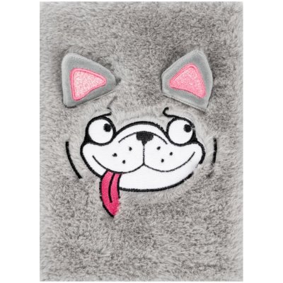 BAAGL Zápisník Notes A5 linka Doggie Plyšový – Zboží Mobilmania