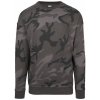 Pánská mikina Urban Classics Camo Crewneck dark camo