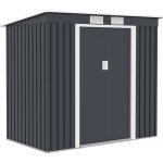 Crossheim C25029 Zahradní domek L 201 x 121 x 176 cm, šedý – Sleviste.cz