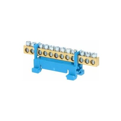 Eleman 1000007 Můstek N 12 (svorkovnice 12x16mm2), nekrytý IP00, modrý, 63A, na DIN – Sleviste.cz