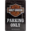 Obraz Nostalgic Art Plechová Cedule Harley-Davidson Parking Only