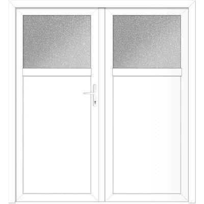 Roro Vedlejší vchodové dveře MISSOURI dvoukřídlé 180 x 200 cm pravé bílá – Hledejceny.cz