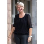 Magwa elegantní halenka Clif černá – Zboží Dáma