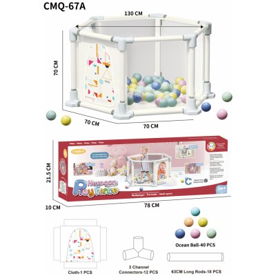 Mamido ohrádka pro děti s míčky bílá – Zbozi.Blesk.cz