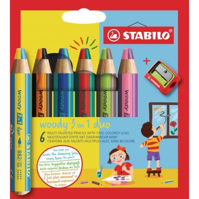 STABILO woody 3 in 1 duo 5 ks – Hledejceny.cz