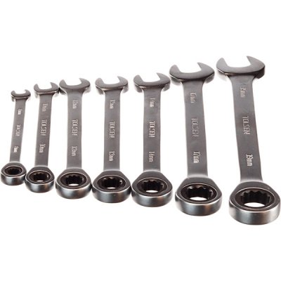 Tolsen Očkoploché ráčnové klíče 7 ks 15229 – Zboží Dáma