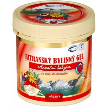 Topvet Tatranský bylinný masážní gel hřejivý 250 ml