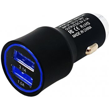 Nabíječka do auta MKF-USB31CAR 2xUSB, 3,1A