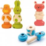 Djeco Dřevěná šroubovací zvířátka – Zboží Dáma