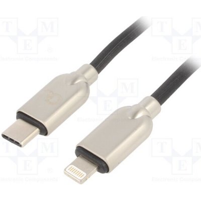 Gembird CC-USB2PD18-CM8PM-1M Datový a nabíjecí, USB Type-C, USB 8-Pin, 1m, černý