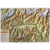 Nástěnné mapy L.A.C. Valle d´Aosta - plastická mapa 78 x 58 cm Varianta: bez rámu, Provedení: plastická mapa