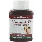 MedPharma Vitamín A+D 5000 I.U.-400 I.U. 107 kapslí