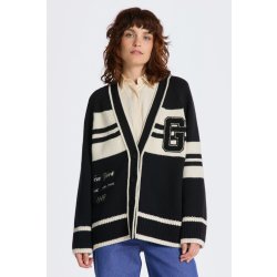 Gant svetr GANT VARSITY V-NECK CARDIGAN černá